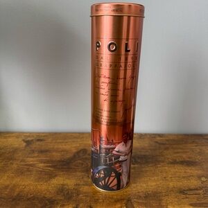 Poli Po’ Moscato Grappa Copper Metal‎ Gift Tube Distillery Display Tin